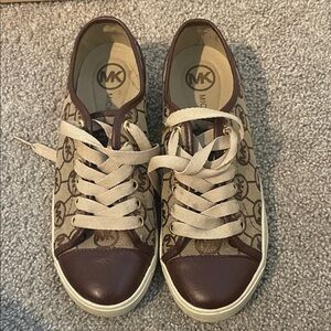 Michael Kors Brown and Tan Women's Sneakers